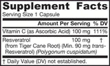 Resveratrol 100 mg - 60 kapsulės