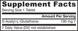 S-Acetyl L-Glutathione 100 mg - 60 Tablets