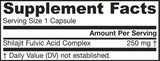 Complexul de acid fulvic Shilajit 250 mg - 60 capsule