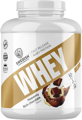 SWEDISH Supplements Whey Protein Deluxe [1800 grams, 54 Doses] - Nutra Best Europe