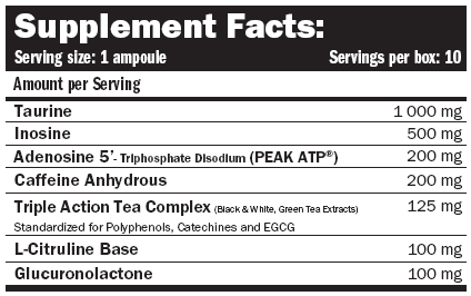 ATP energija liyaid 25 ml. / 1 amp.