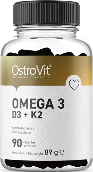 Ostrovit Omega 3 / D3 + K2 - 90 geelkapslid