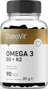 Ostrovit Omega 3 / D3 + K2 - 90 geelkapslid