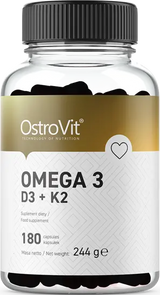 „Ostrovit Omega 3 / D3 + K2“ - 180 gelio kapsulės