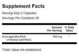 Ashwagandha raíz 450 mg - 100 cápsulas