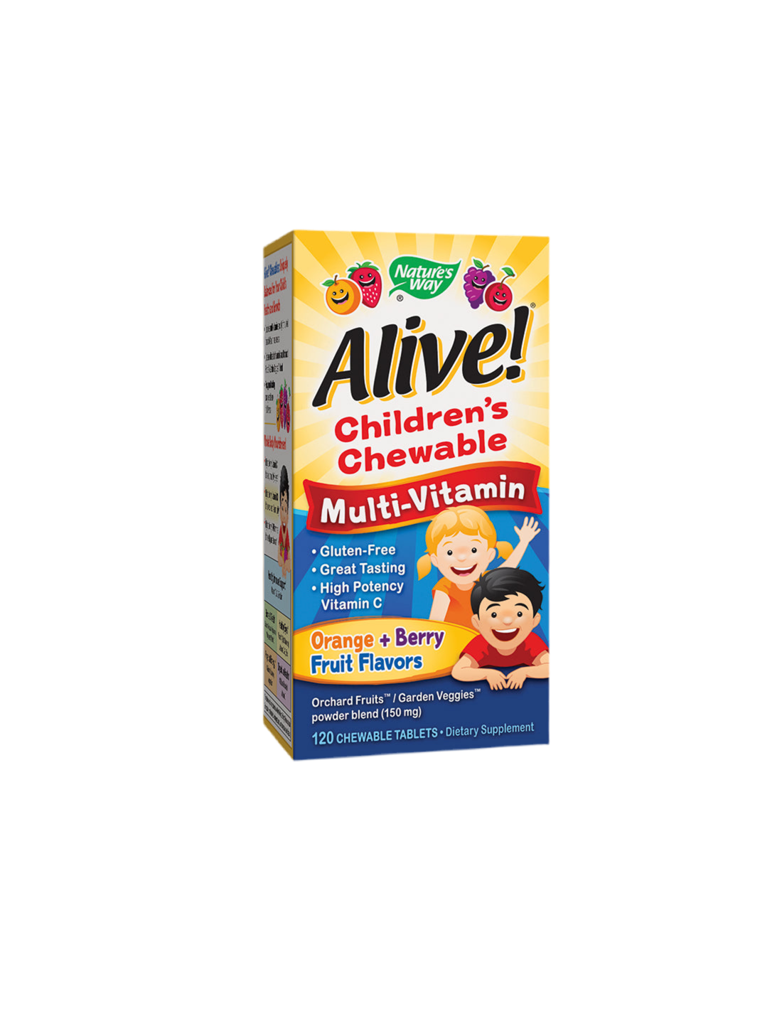 Alive! Children's Chewable Multi-Vitamin Tablets - 120 Дъвчащи таблетки - Feel You