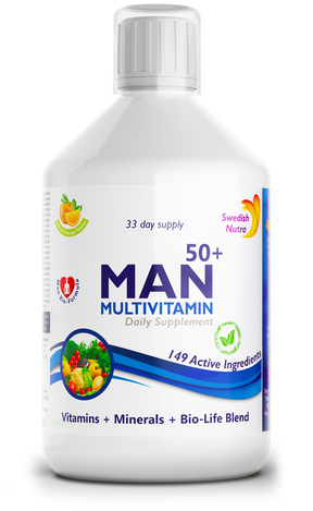Man 50+ multivitamins for men with collagen 1497 mg - 149 active ingredients /500 ml/ - Nutra Best Europe