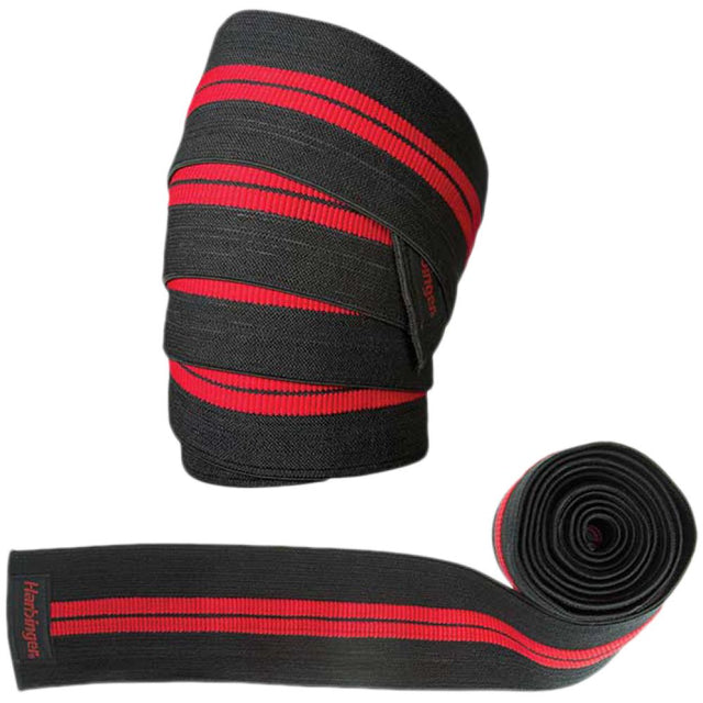 Бинтове за коляно Red Line Knee Wraps - Black/Red - Feel You