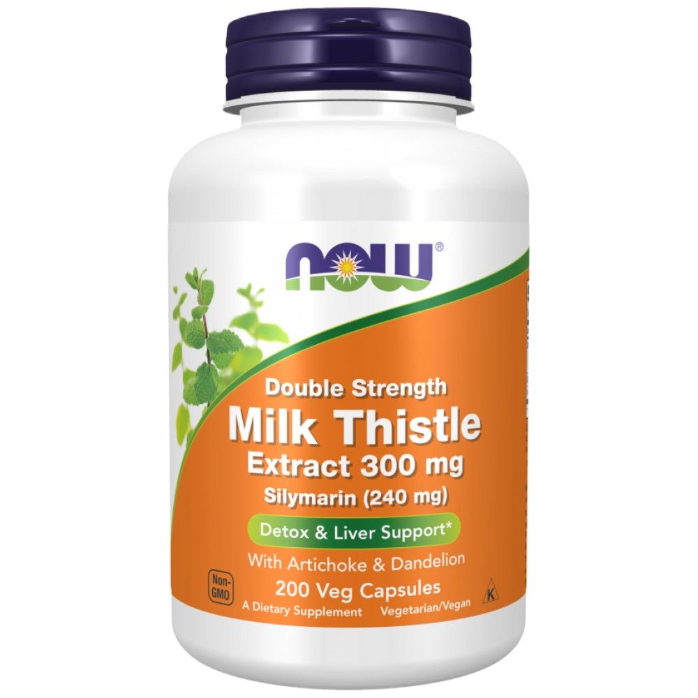 Milk Thistle - Silymarin Extract | Double Strength with Artichoke & Dandelion - 100 capsules