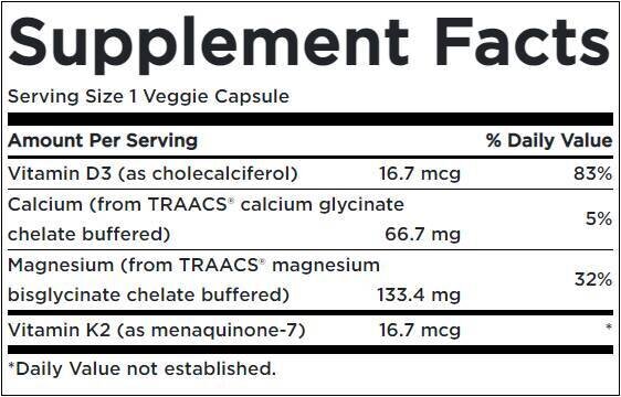 Albion Magnesium & Calcium / with Vitamin D3 & K2 - 90 капсули - Feel You