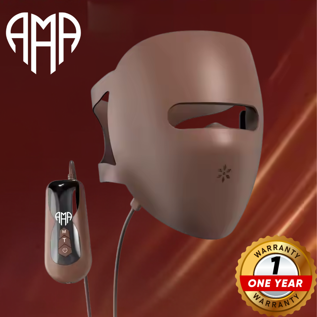 4D LED facial mask with photon therapy - 82 LEDs x 4 types of light