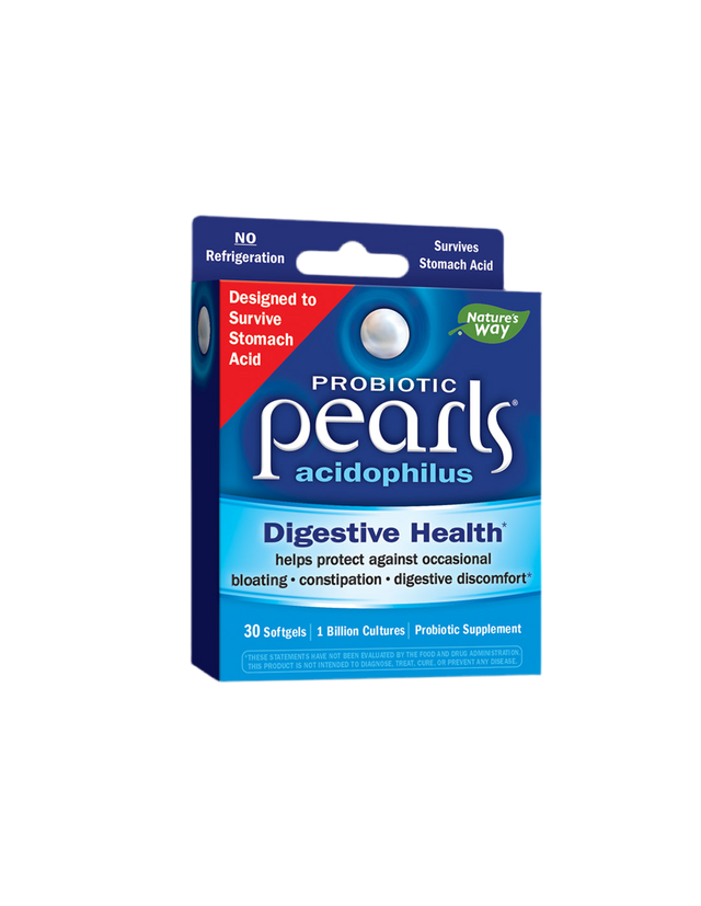 Pearls® Probiotic / Пърлс® Пробиотик, 1 млрд. активни пробиотици x 30 софтгел капсули Nature’s Way - Feel You