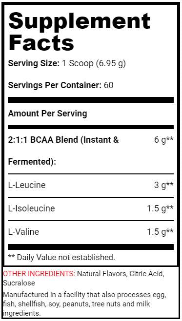 BCAA 6000 / Essential 417 grams