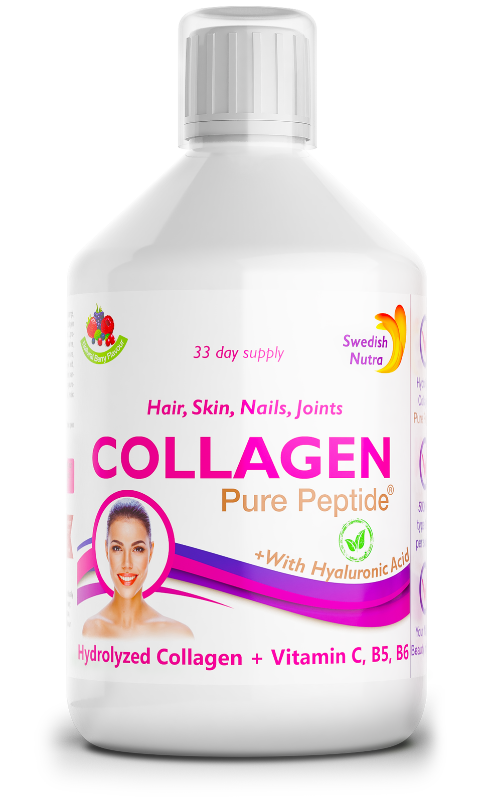 Kolagen bydlęcy 5000 mg z kwasem hialuronowym 5 mg - 500 ml