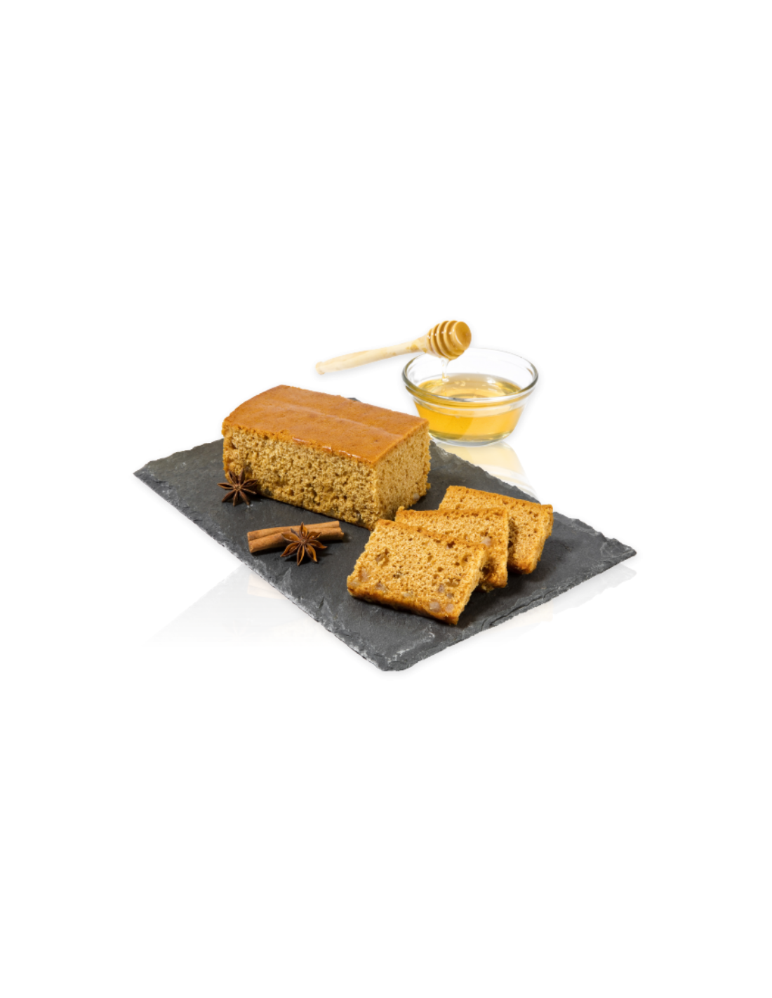 Pan de miel francés: 50% de miel, sin azúcar agregada, 350 gr.