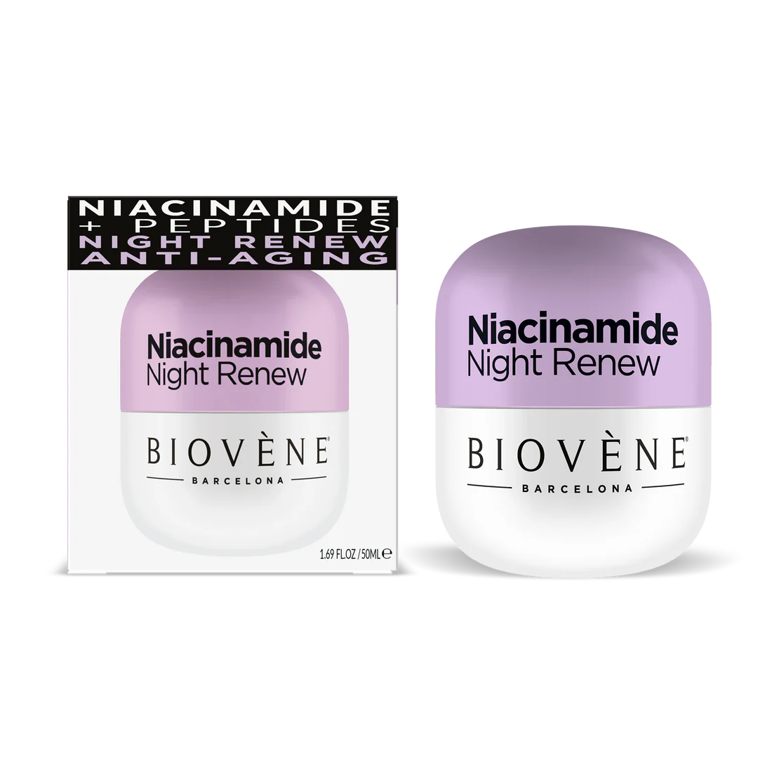 Night cream with niacinamide for restoration and softness - 50 ml
