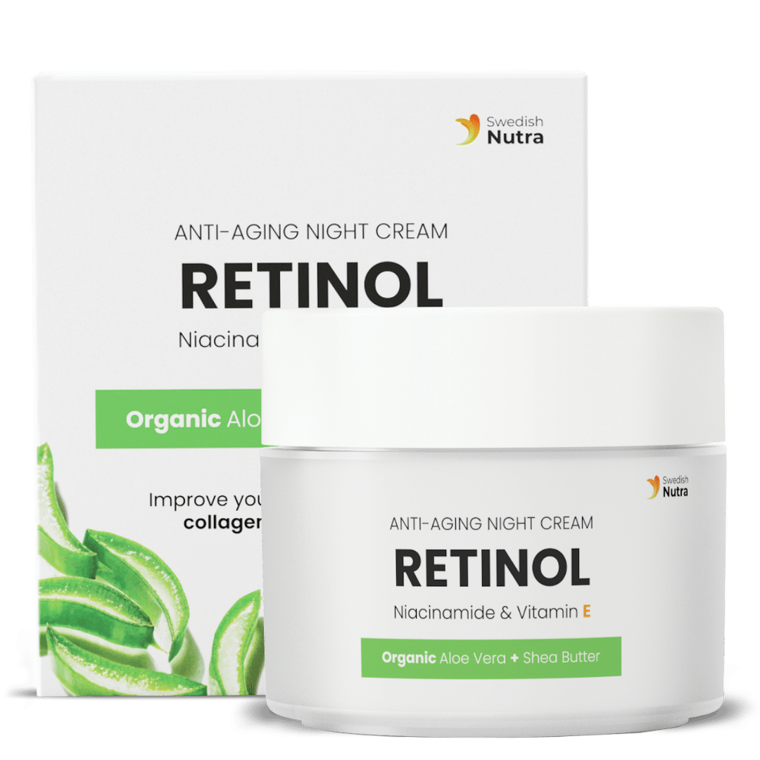 Krem na noc z retinolem, kwasem hialuronowym i kolagenem 50 ml <tc>Swedish Nutra</tc>