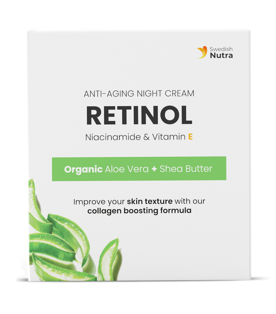 Krem na noc z retinolem, kwasem hialuronowym i kolagenem 50 ml <tc>Swedish Nutra</tc>