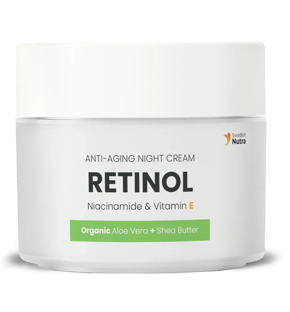 Krem na noc z retinolem, kwasem hialuronowym i kolagenem 50 ml <tc>Swedish Nutra</tc>
