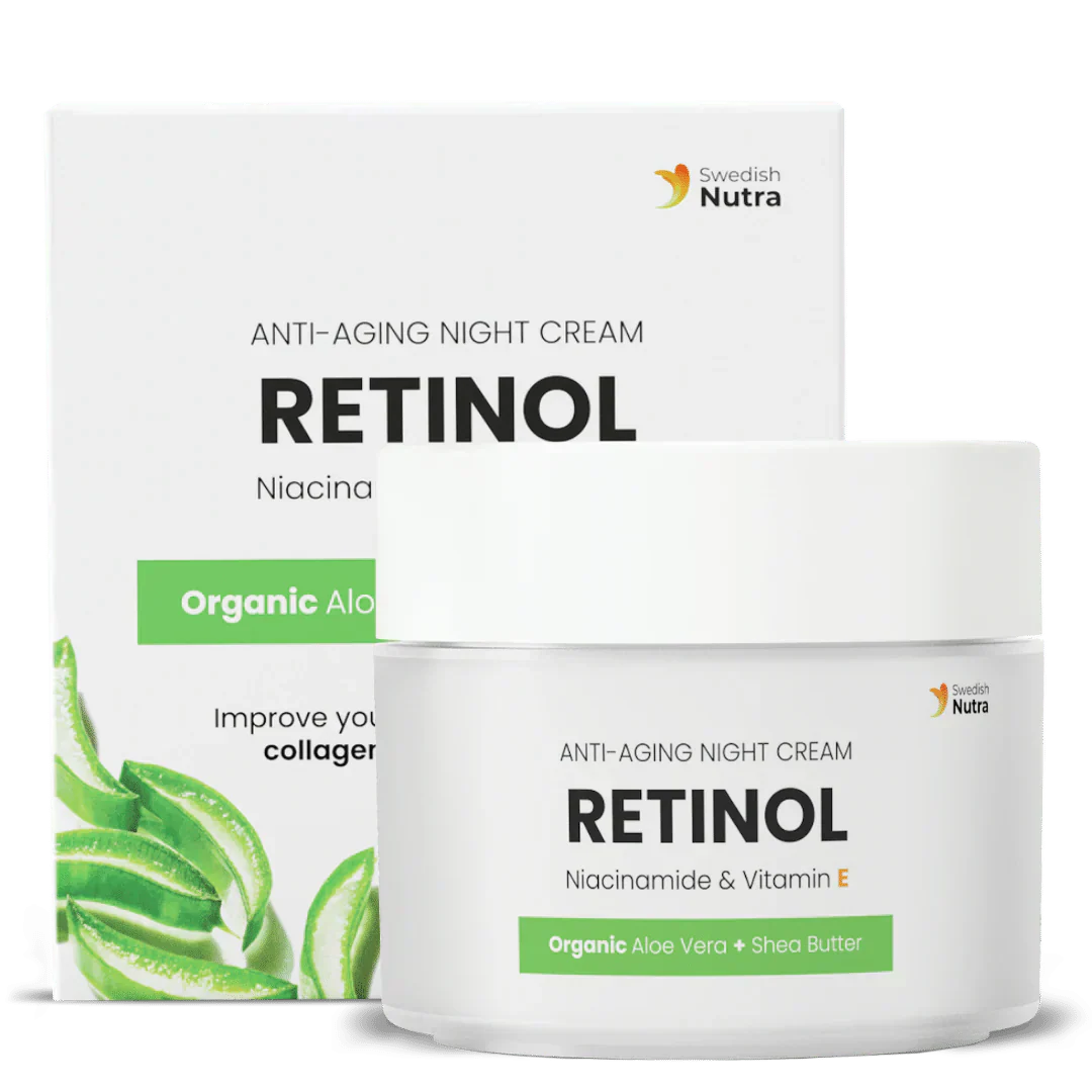 Krem na noc z retinolem, kwasem hialuronowym i kolagenem 50 ml <tc>Swedish Nutra</tc>