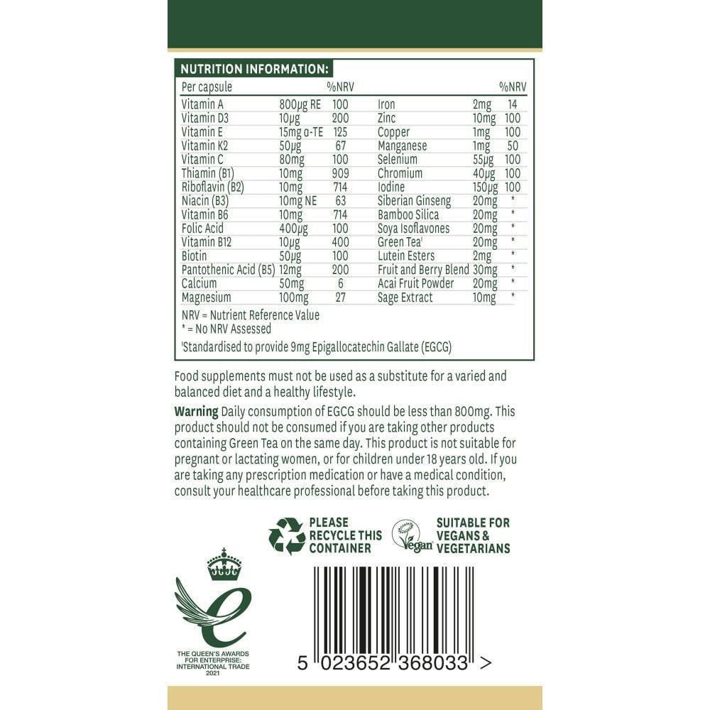 Vrouwen 50+ complex (dames 50+ multi-vitamines en mineralen) 30 Naturesaid Capsules