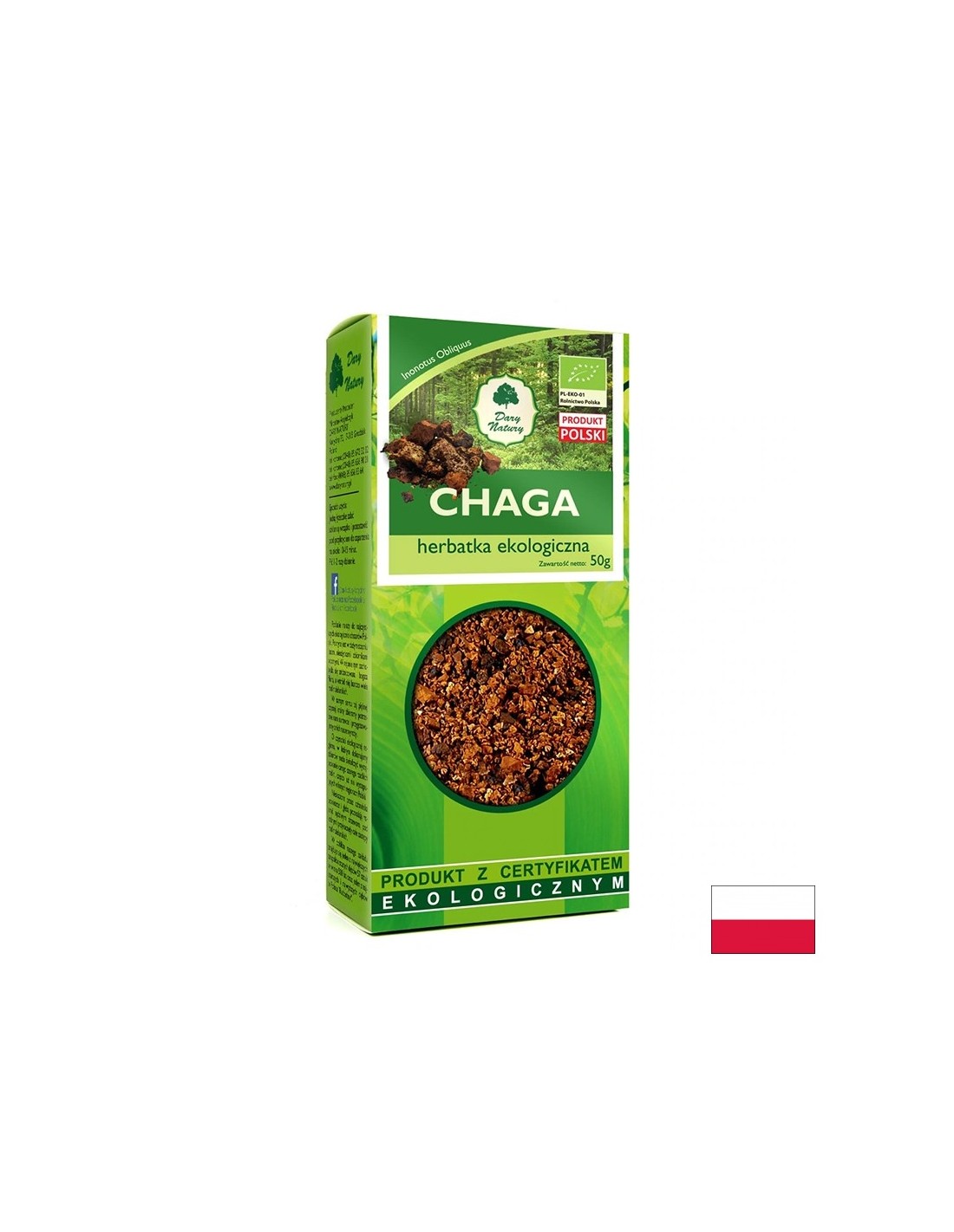 Chaga Bio, stof 50 g