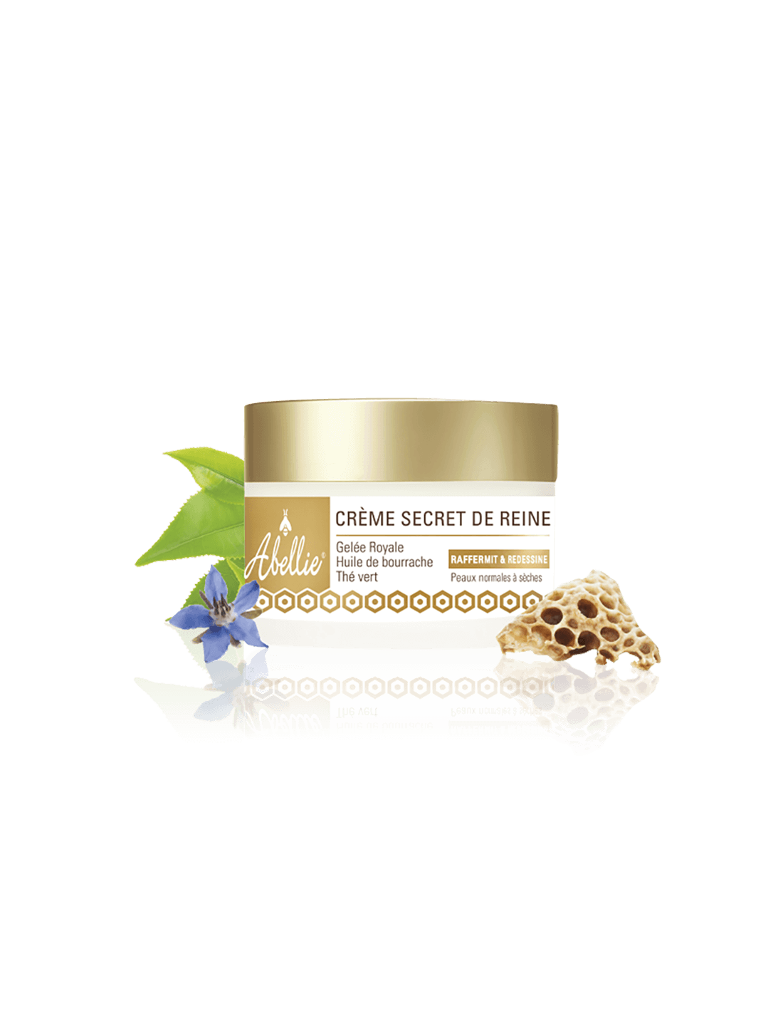 Face cream with borage oil, royal jelly and green tea BIO, 50 ml