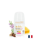 Roll-on Deodorant mat organescher faarweg Béi Hunneg an Ueleg vu séiss Mandel, 50 ml