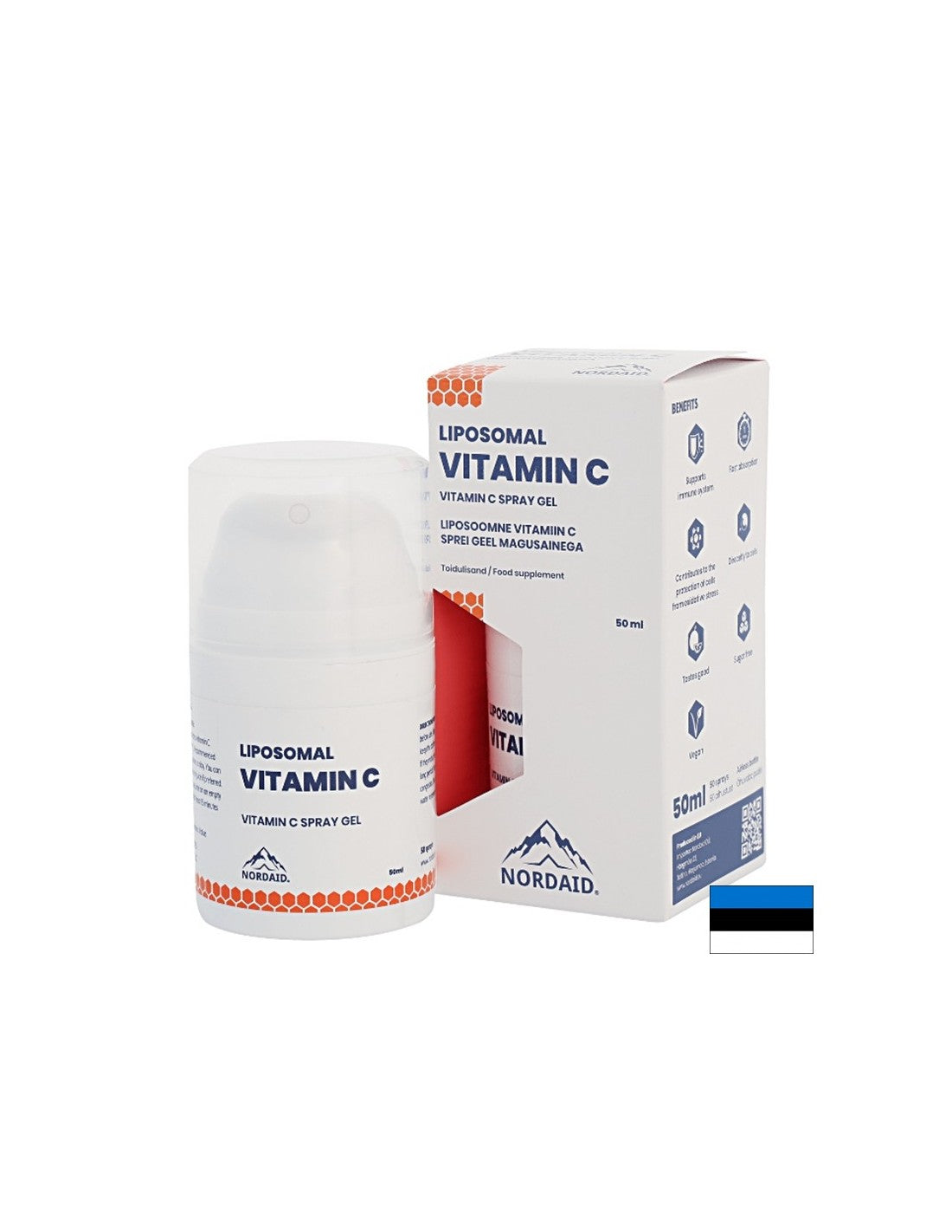 Odporność - Witamina C w liposomach - spray-żel do ust o smaku mango, 50 ml <tc>Nordaid</tc>