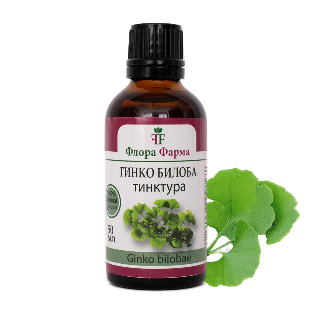„Ginkgo Biloba 500 mg“ - tinktūra 50 ml floros ferma