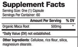 MACA Organiczne 500 mg / 60 czapek