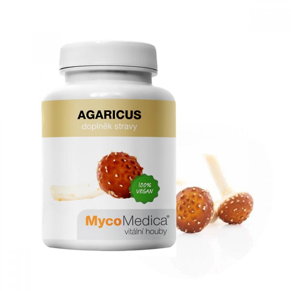 Agaricus 500 mg 90 cápsulas 30% polisacáridos <tc>MycoMedica</tc>