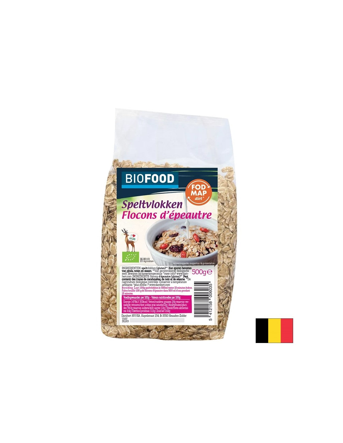 Organic spelt flakes, 500 g
