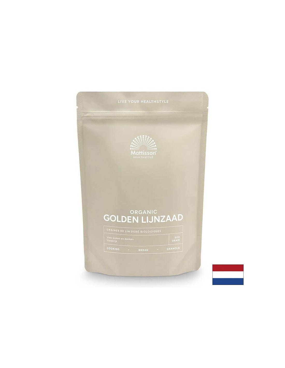 Złote siemienia lniane (surowe) organiczne, 500 g