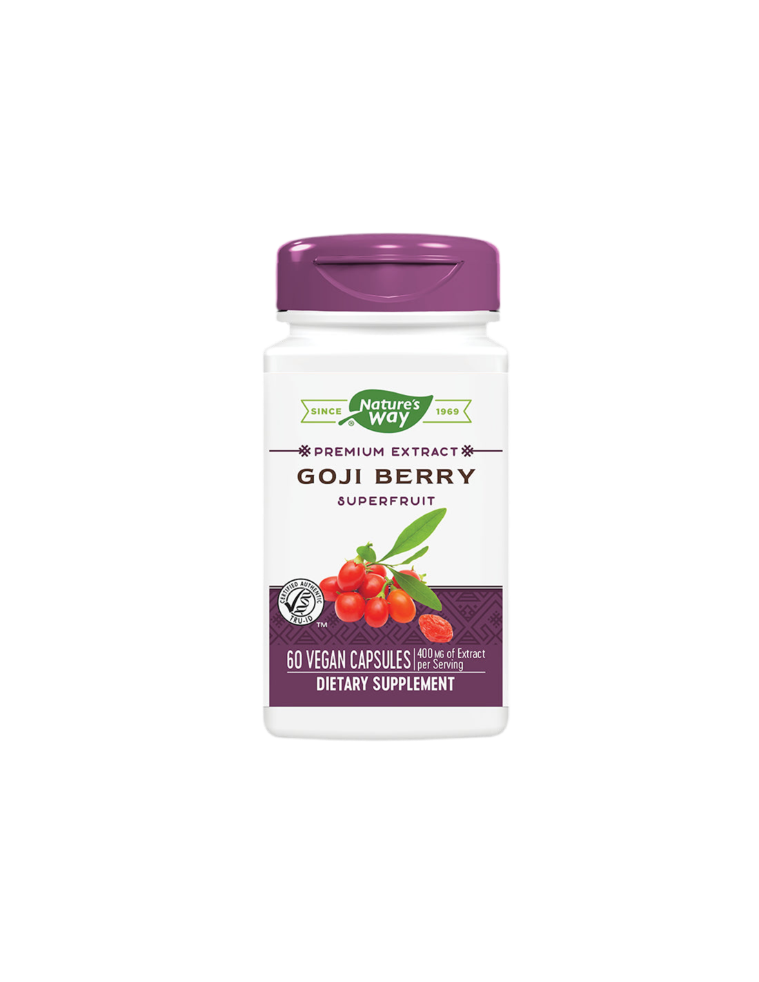 Goji Berry - Premium extract - immuniteit en vitaliteit, 500 mg, 60 capsules