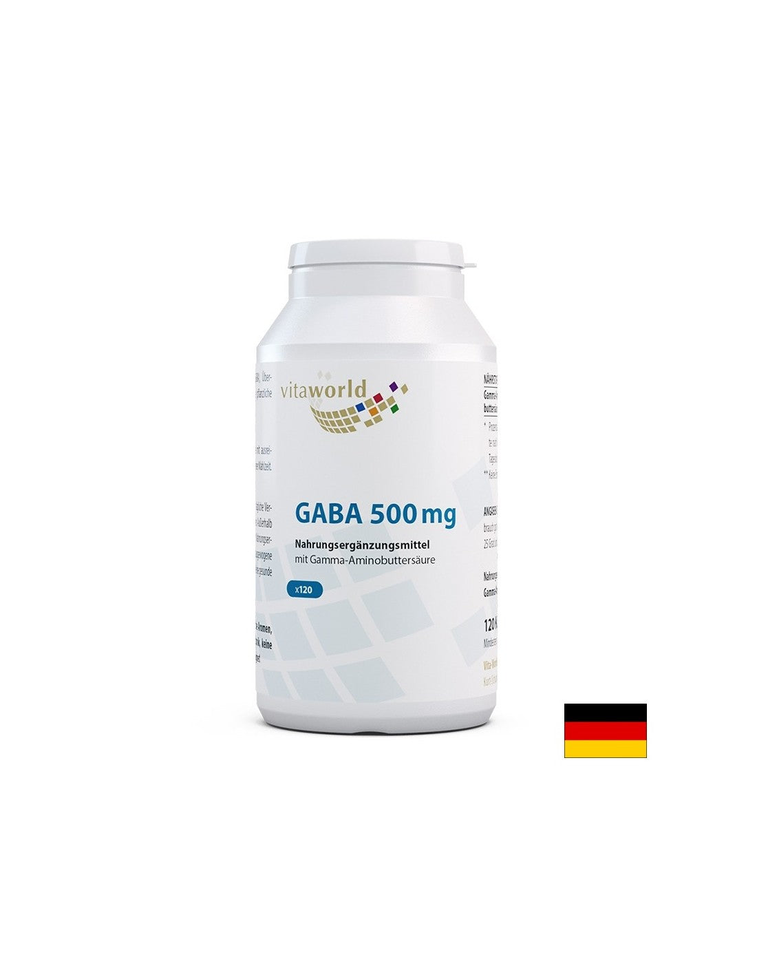 Nervų sistemos atsipalaidavimui - GABBA (gama -aminomatinė rūgštis), 500 mg x 120 kapsulės