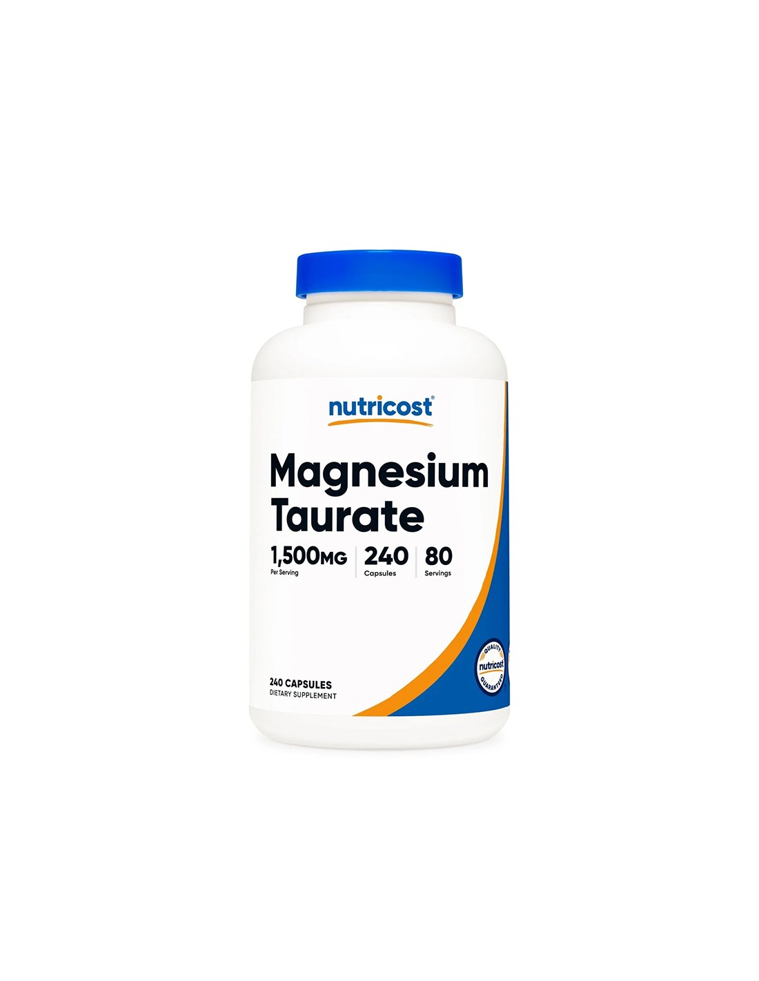 Sistema muscular, cardíaco y nervioso: magnesio (taurato), 500 mg x 240 cápsulas