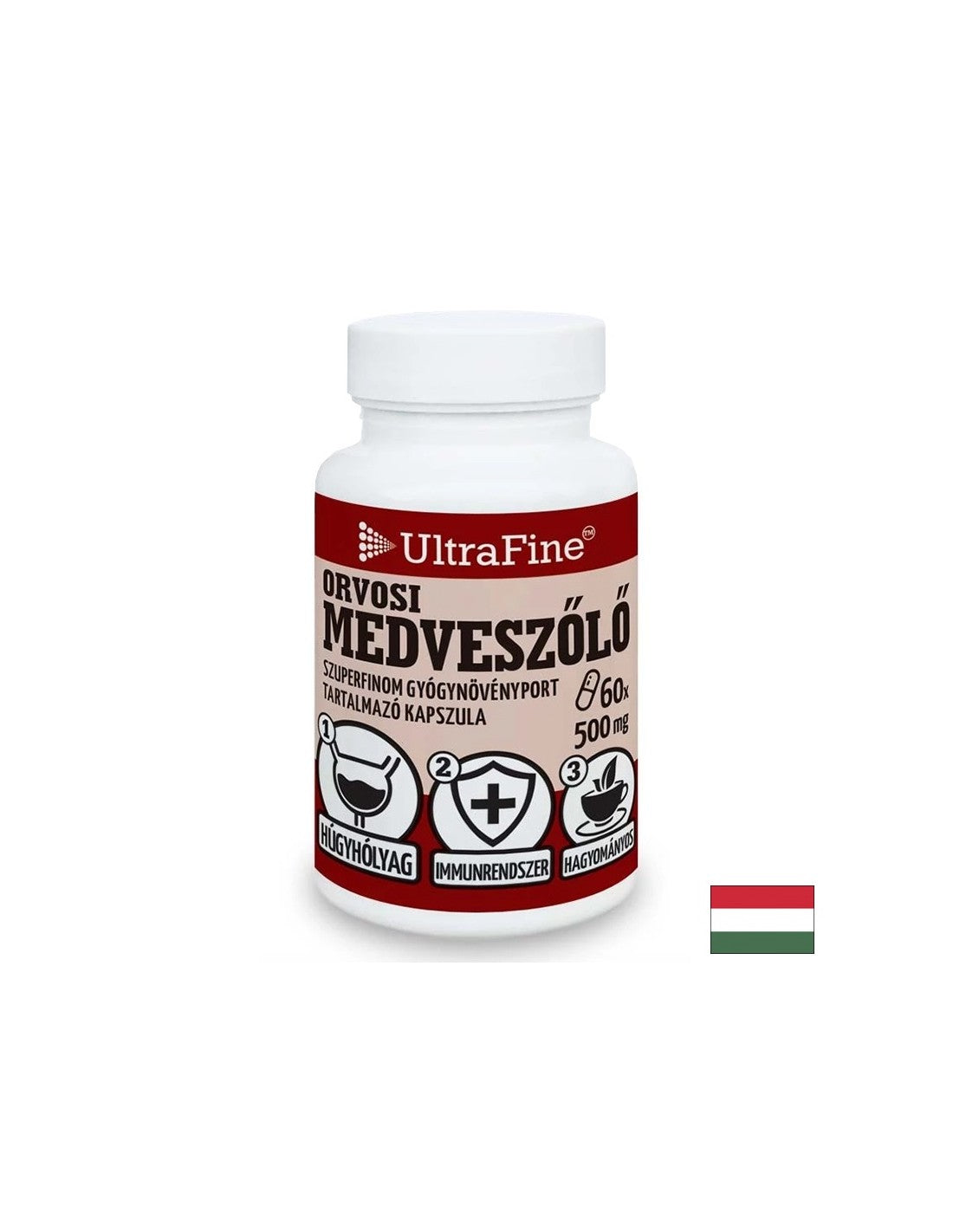 Zdraví moči - Bearberry (Leaf), 500 mg x 60 tobolek