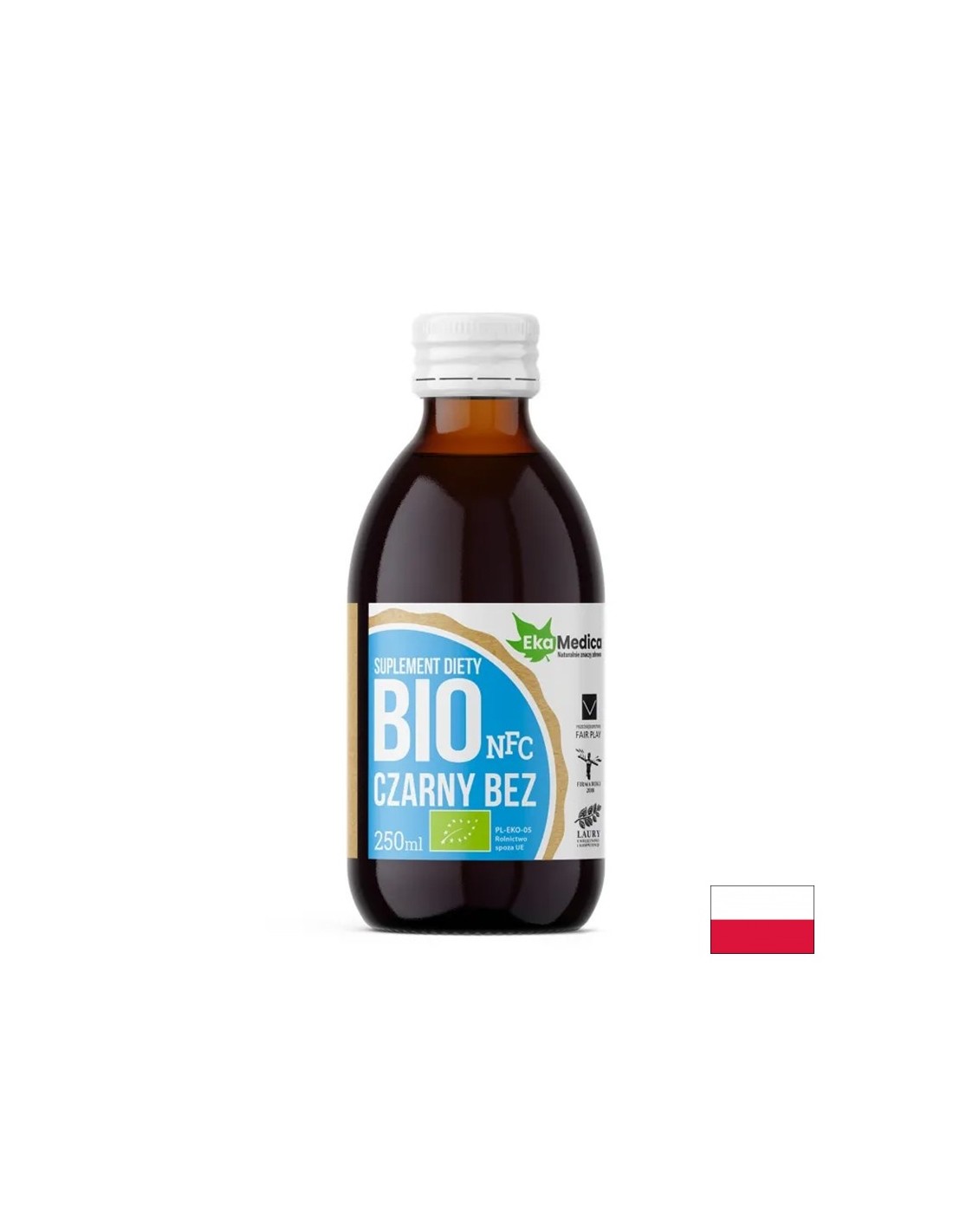 Bio Black Elderberry Jus mat Kiom -kamu an natierlech Vitamin C - Immunitéit a respiratoresch System, 500 ml, 10 oder 20 Dosen