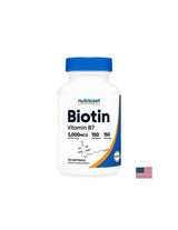 Haar, huid en nagels - Biotine, 5000 µg x 150 Softgel -capsules