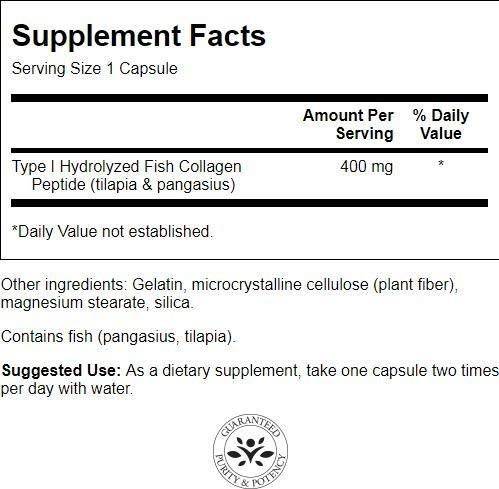 Hydrolyzed Fish Collagen Type 1 60 capsules
