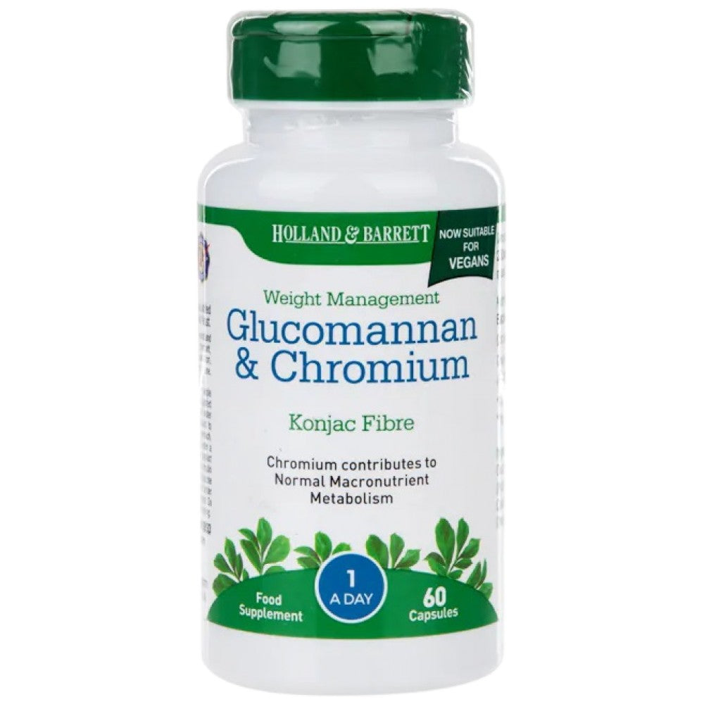 Glucomannan & Chromium - 60 капсули - Feel You