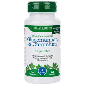 Glucomannan & Chromium - 60 capsules - Nutra Best Europe