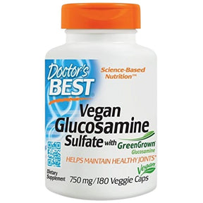 Vegan Glucosamine Sulfate 750 mg | With GreenGrown - 180 capsules - Nutra Best Europe