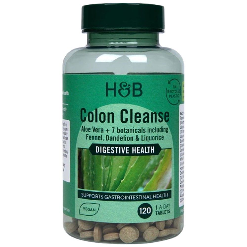 Aloe Vera Colon Cleanse 330 mg - 120 Tabletten