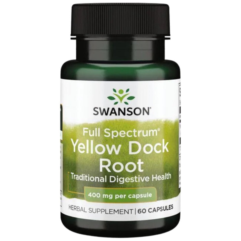 Full Spectrum Yellow Dock Root 400 mg 60 capsules