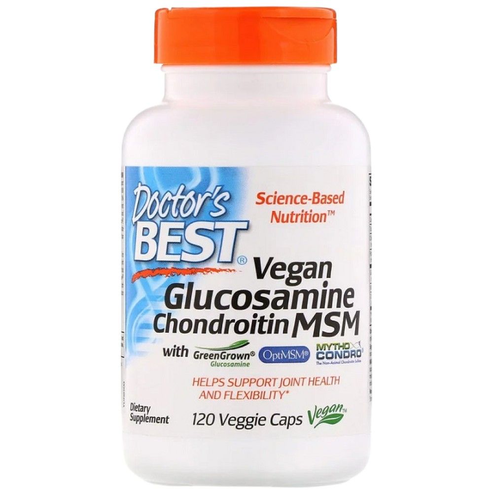 Glucosamine végétalienne et chondroïtine et MSM - 120 capsules