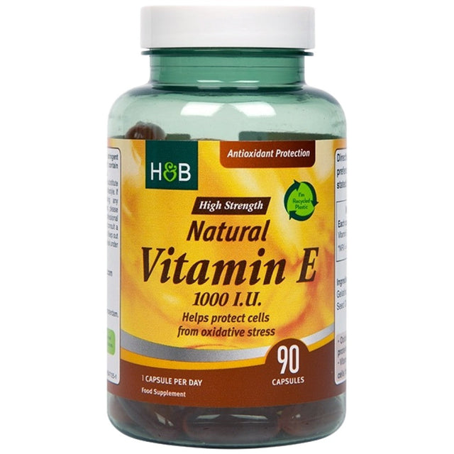 Natural Vitamin E 1000 IU - 90 капсули - Feel You