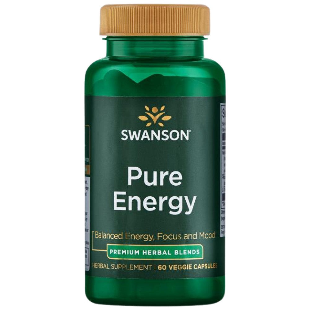 Pure Energy | Natural Caffeine, Rhodiola and L-Theanine 60 capsules