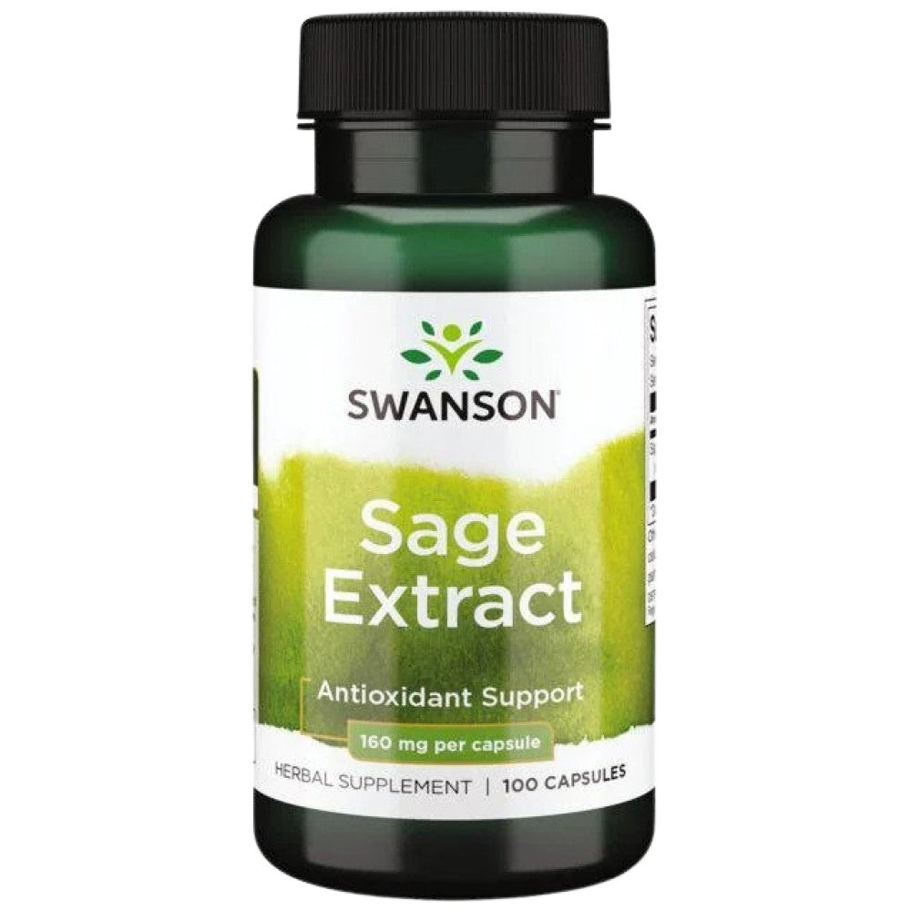 Sage Extract 160 mg 100 kapsulių